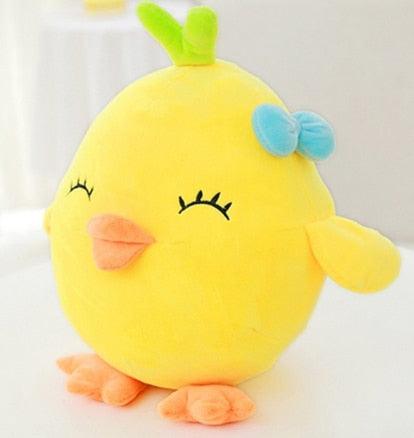 Poupée peluche poulet jaune Kawaii