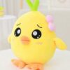 Poupée peluche poulet jaune Kawaii