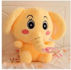 product-image-1818634121_3fc2740c-15a4-48ed-a93f-af5352de4140.jpg Peluche Elephant Jaune 12" Animal en peluche