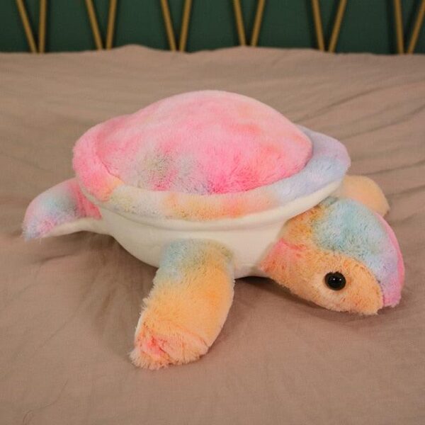 Peluche tortue de mer géante colorée de 32 pouces