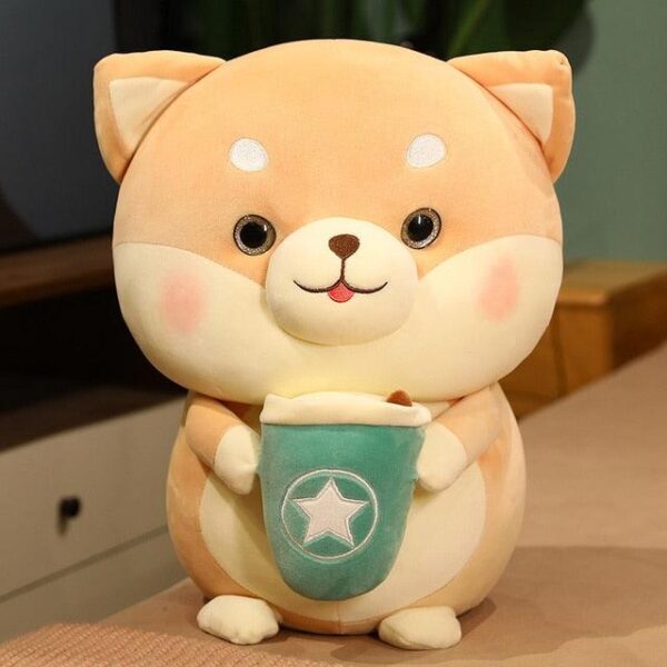 Animal rembourré en forme de tasse de thé au lait