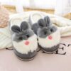 Chaussons d'intérieur mignons en forme de lapin