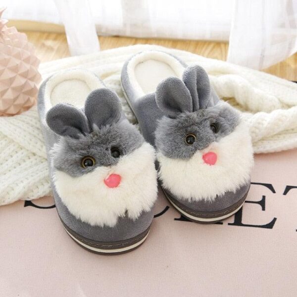 Chaussons d'intérieur mignons en forme de lapin