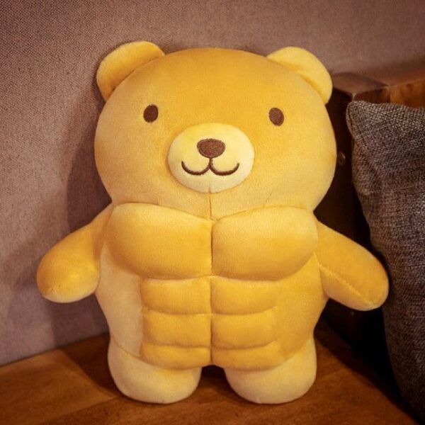 Peluches Ours Musclé, Lion et Cochon
