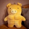 Peluches Ours Musclé, Lion et Cochon