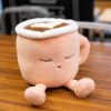 Peluches Matcha et tasse de café Latte