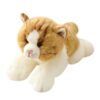 Peluche chat couché de haute qualité
