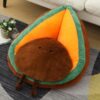Oreillers en peluche Avocat et Œufs de grenouille en peluche