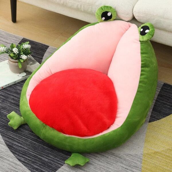 Oreillers en peluche Avocat et Œufs de grenouille en peluche