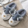 Chaussons en peluche en forme de renne