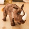 Peluches rhinocéros réalistes