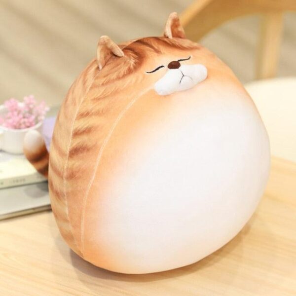 Oreiller gros chat mignon en peluche