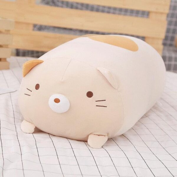 Oreiller créatif en forme de dessin animé pour animaux en peluche