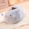 Oreiller créatif en forme de dessin animé pour animaux en peluche