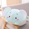 Oreiller créatif en forme de dessin animé pour animaux en peluche