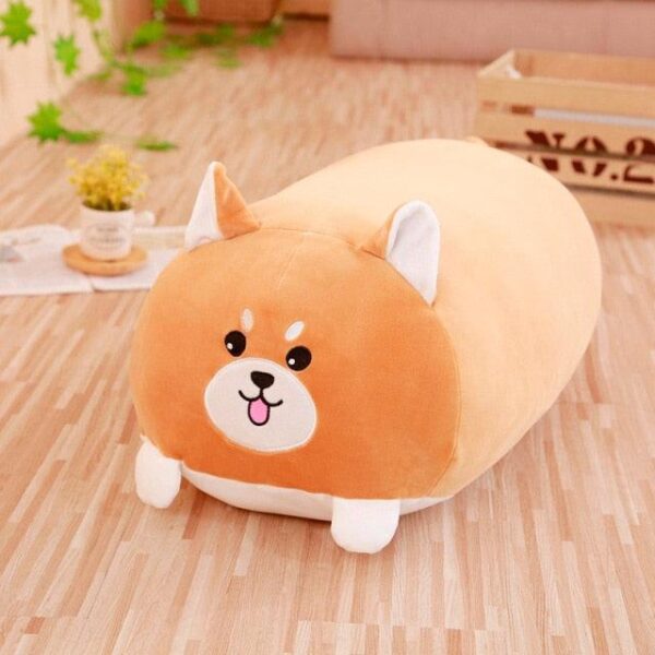 Oreiller créatif en forme de dessin animé pour animaux en peluche