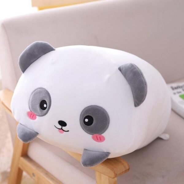 Oreiller créatif en forme de dessin animé pour animaux en peluche