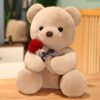 Peluche Teddy Bear With Rose Super Soft Plushie