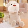 Peluches en peluche de dessin animé "Pearly Whites" (blanc nacré)