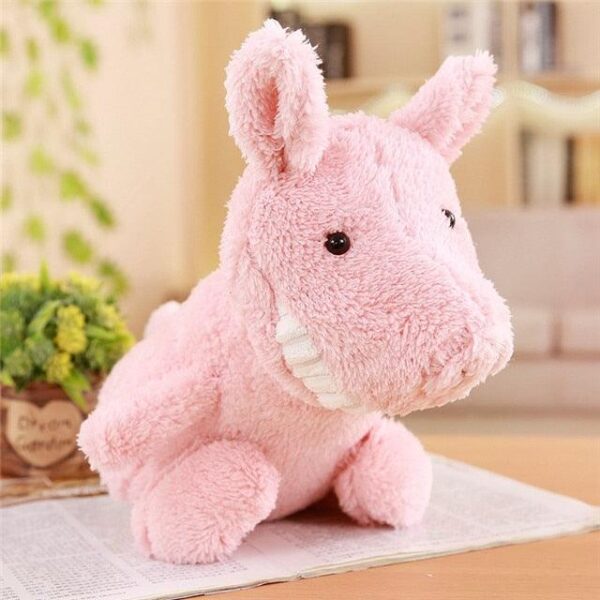 Peluches en peluche de dessin animé "Pearly Whites" (blanc nacré)