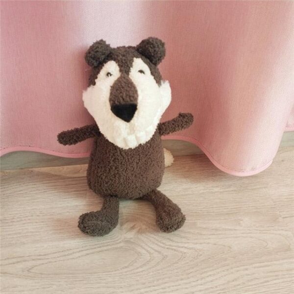 Peluches en peluche de dessin animé "Pearly Whites" (blanc nacré)