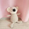 Peluches en peluche de dessin animé "Pearly Whites" (blanc nacré)