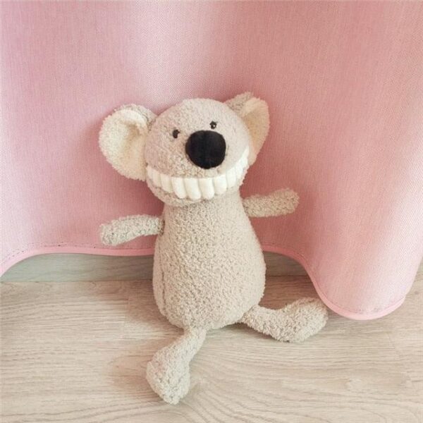 Peluches en peluche de dessin animé "Pearly Whites" (blanc nacré)