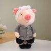 Peluches cochon habillé