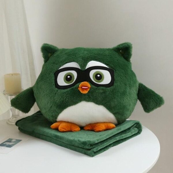 Oreiller Hibou Animal Rembourré Avec Couverture