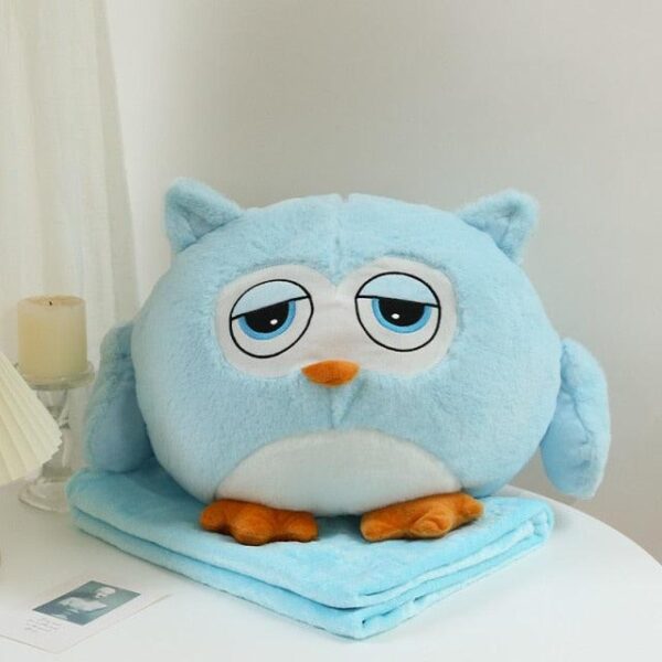 Oreiller Hibou Animal Rembourré Avec Couverture