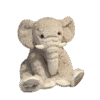 Peluche gros éléphant mignon et duveteux