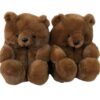 Chaussons en peluche ourson