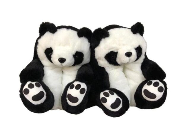 Chaussons en peluche ourson