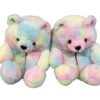 Chaussons en peluche ourson
