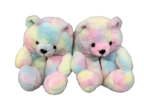 Chaussons en peluche ourson