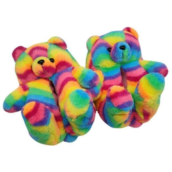 Chaussons en peluche ourson