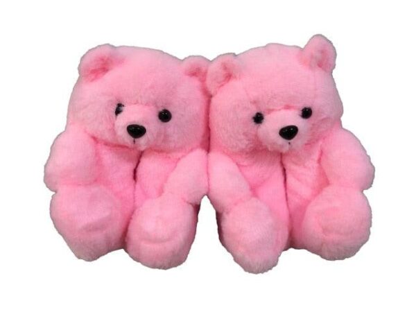 Chaussons en peluche ourson