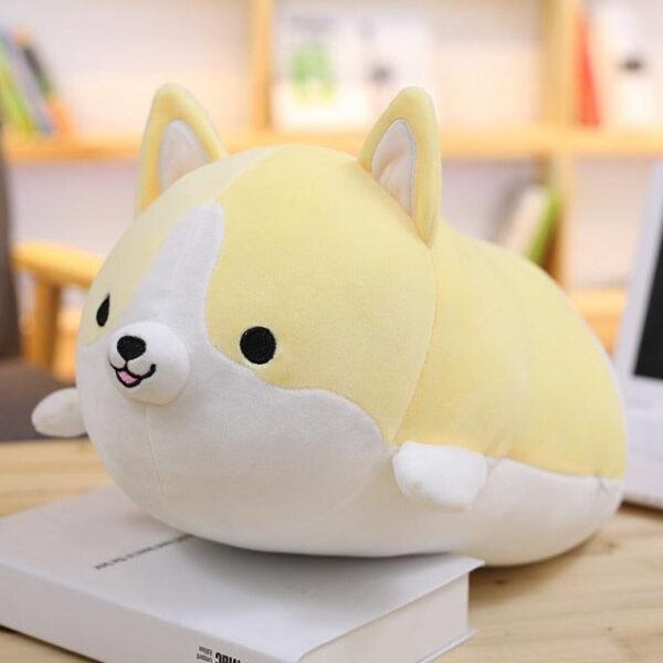 Peluches Kawaii Husky courtes et potelées