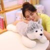 Oreiller en peluche Husky Sibérien