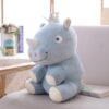 Adorables peluches rhinocéros avec couronnes
