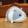 Oreiller en peluche cochon d'Inde gros et couché