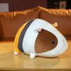 Oreiller en peluche cochon d'Inde gros et couché