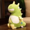 Animaux en peluche dinosaures colorés