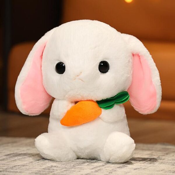 Animaux en peluche Lapin à longues oreilles - Posture assise