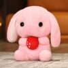Animaux en peluche Lapin à longues oreilles - Posture assise
