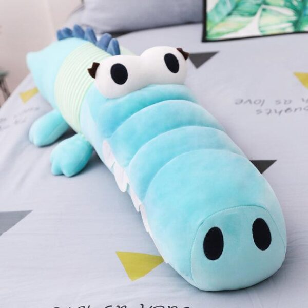 Oreiller en peluche Crocodile à gros yeux