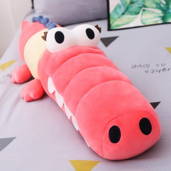 Oreiller en peluche Crocodile à gros yeux