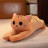 Animaux en peluche chat couché Kawaii