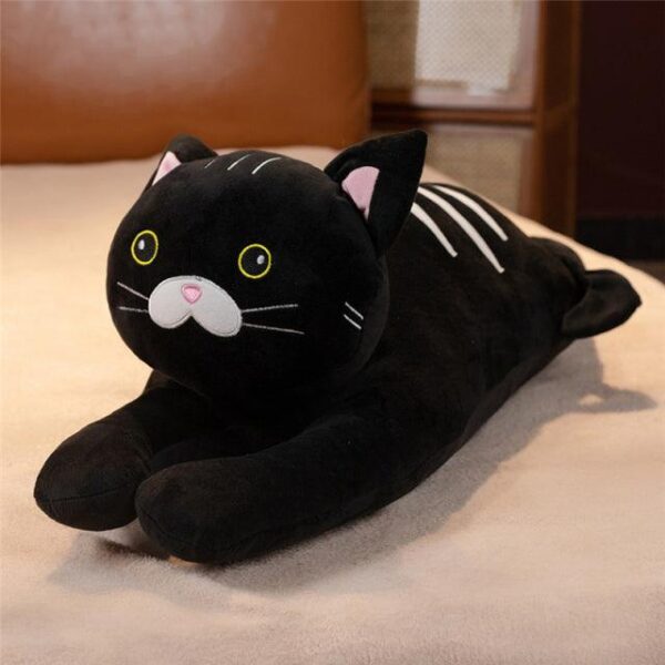Animaux en peluche chat couché Kawaii