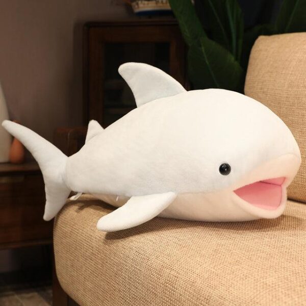 Oreiller de câlin baleine de dessin animé Kawaii